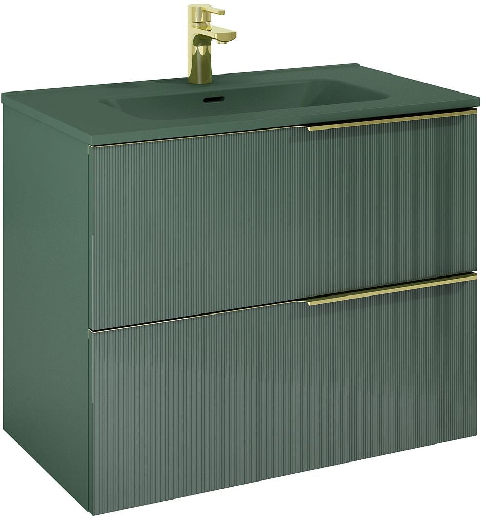 Elita Soho dulap 80x45.3x63.5 cm sub chiuveta pe perete verde RE010804047010