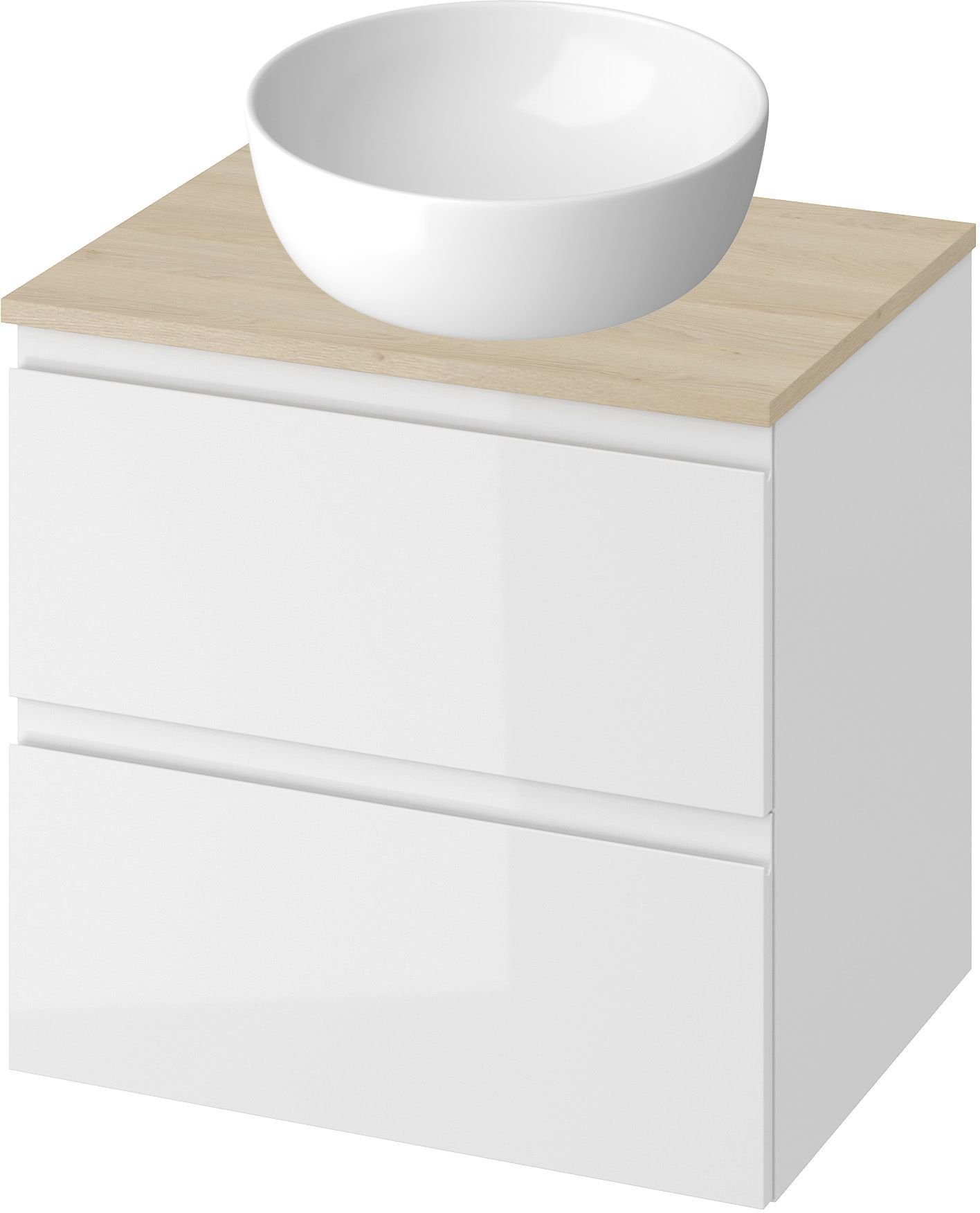 Set lavoar Cersanit Moduo K116-048, dulap Cersanit Modo S590-042, S590-043