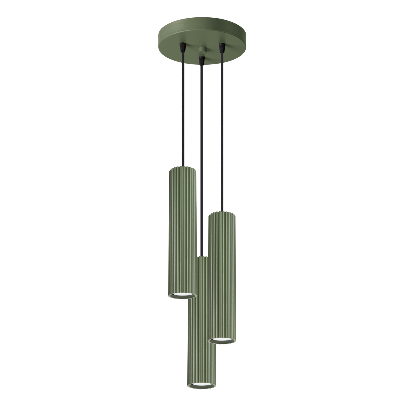 Sollux Lighting Karbon lampă suspendată 3x10 W verde SL.1614