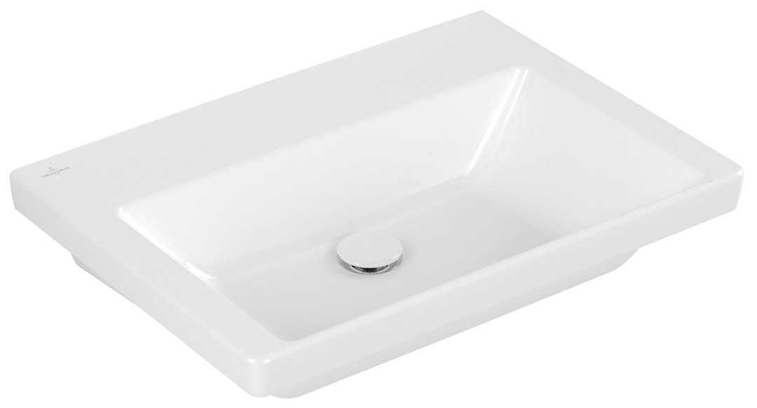 Villeroy & Boch Subway 3.0 lavoar 65x47 cm dreptunghiular clasică-mobilier alb 4A7068R1