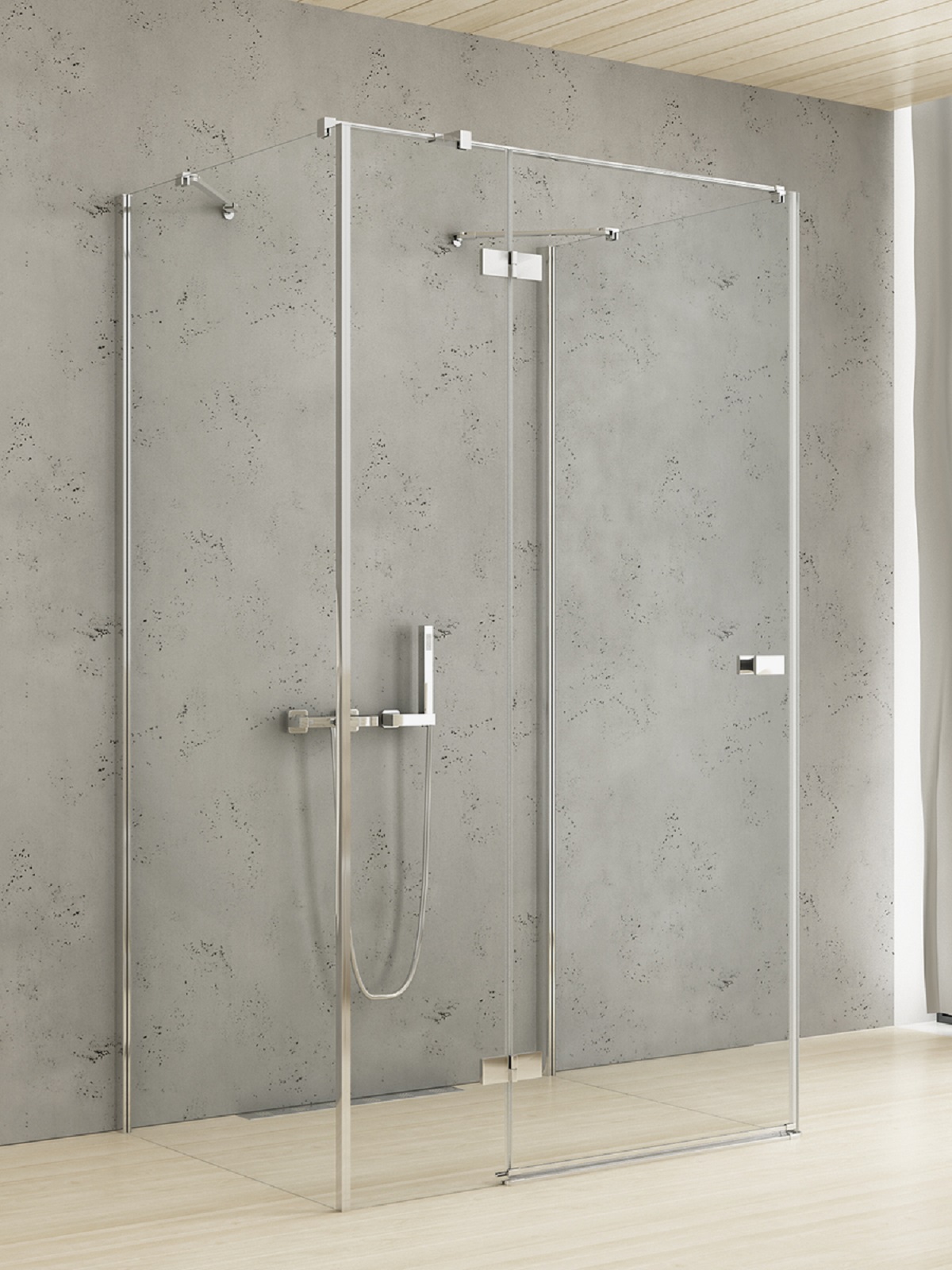 New Trendy Reflexa cabină de duș 110x90 cm dreptunghiular crom luciu/sticlă transparentă EXK-5207
