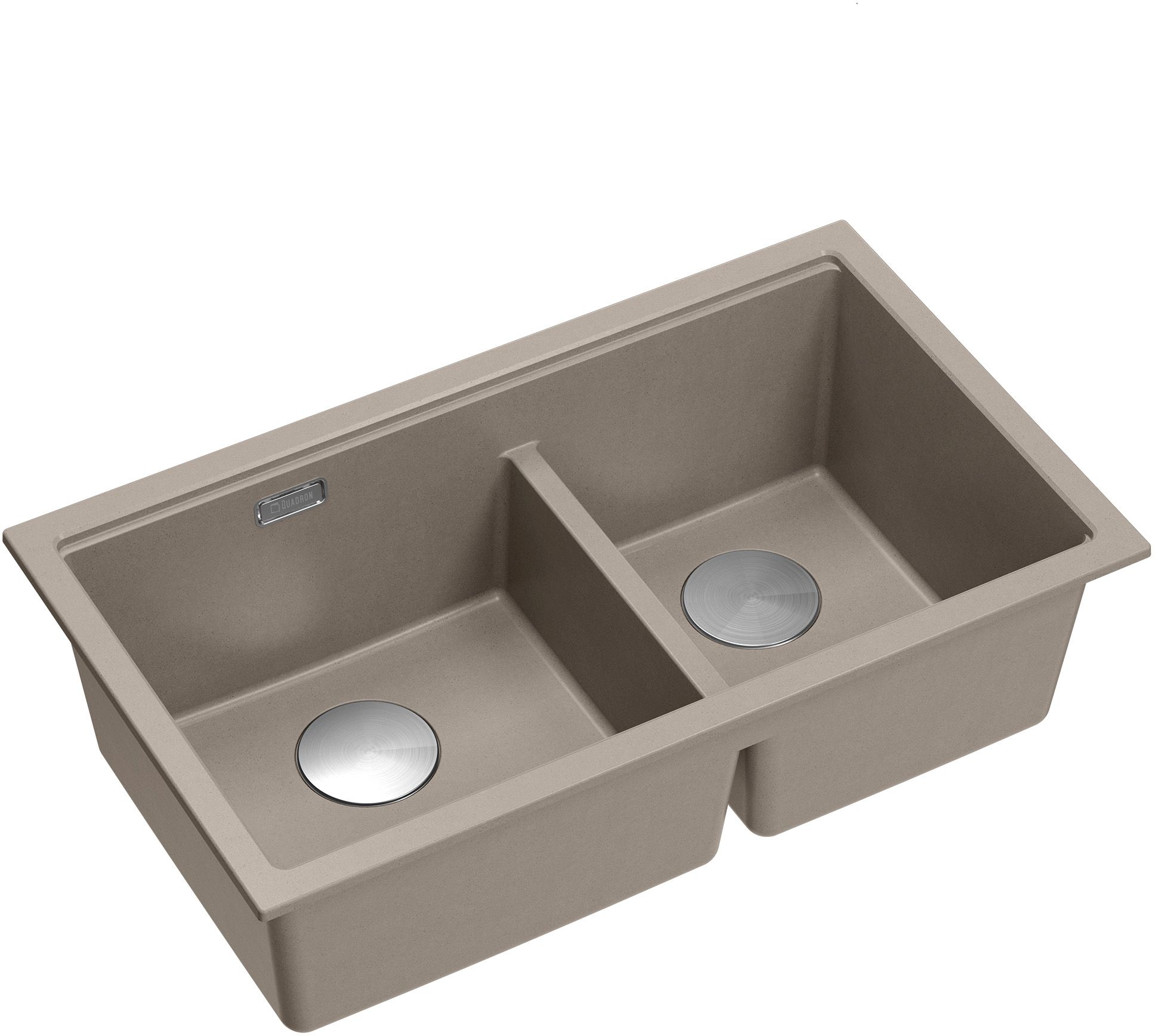 Quadron Logan chiuvetă din granit 76x45 cm bej HQL7645U4BSU