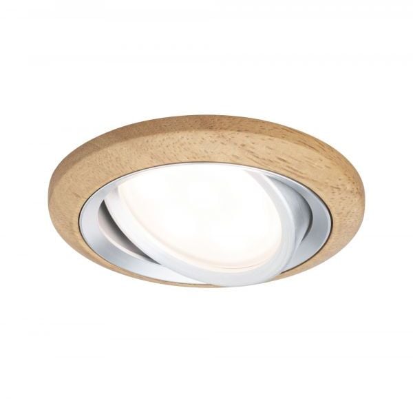 Paulmann Lanati lampă încorporată 1x6 W lemn 92240
