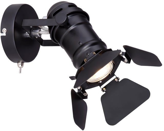 Globo Lighting Egon lampă de perete 1x50 W negru 54650-1B