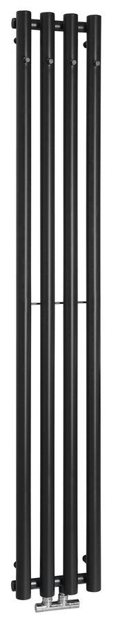 Sapho Pilon calorifer de baie decorativ 180x27 cm negru IZ122T
