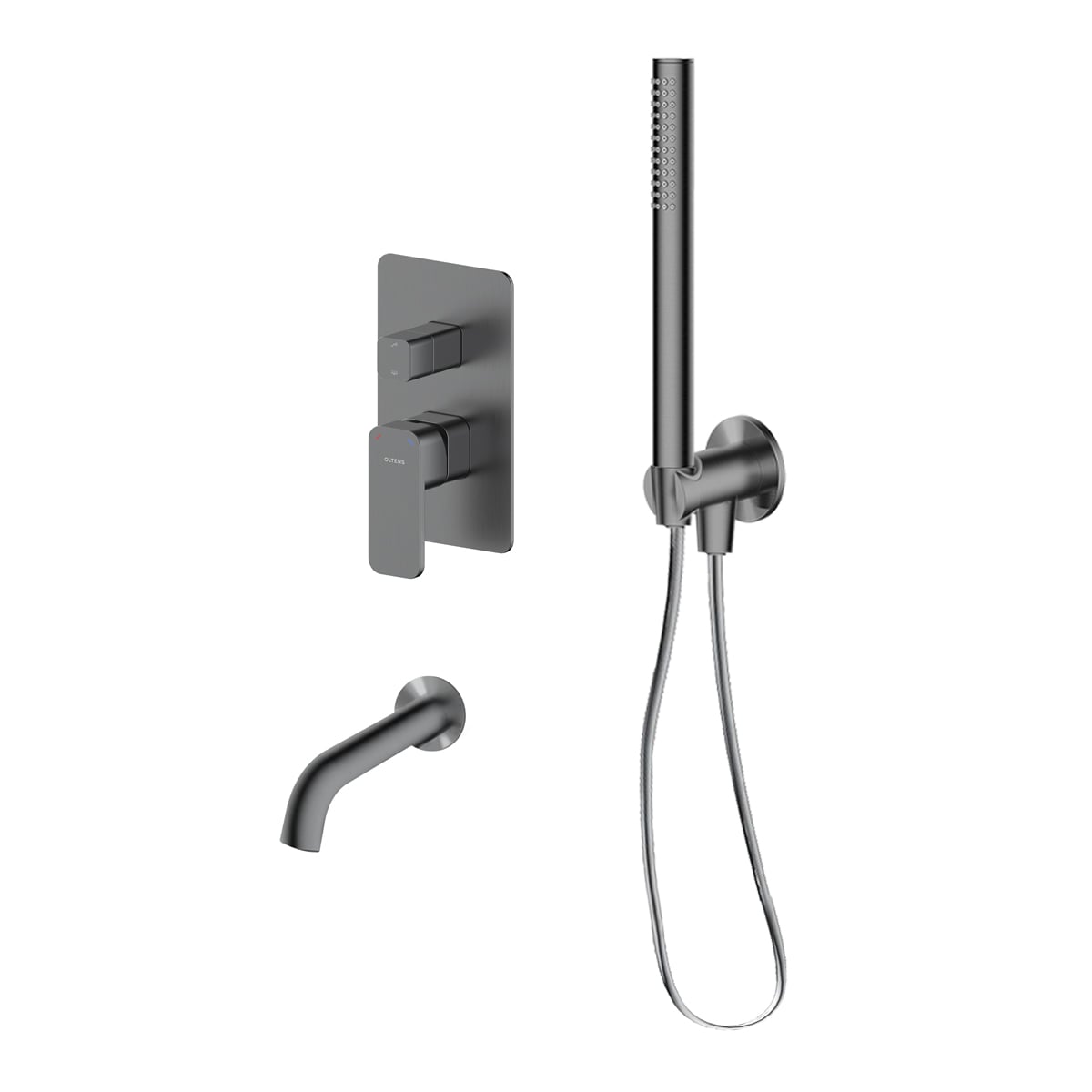 Set baterie cadă-duș Oltens Hadsel 34108400, pipă baterie Oltens Molle 39100400, 39304400, 37102400, 37200400