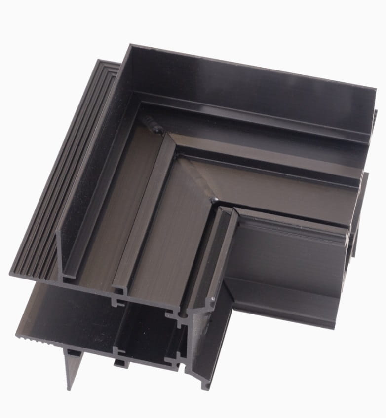 MaxLight Magnetic unghi x W negru MT0009