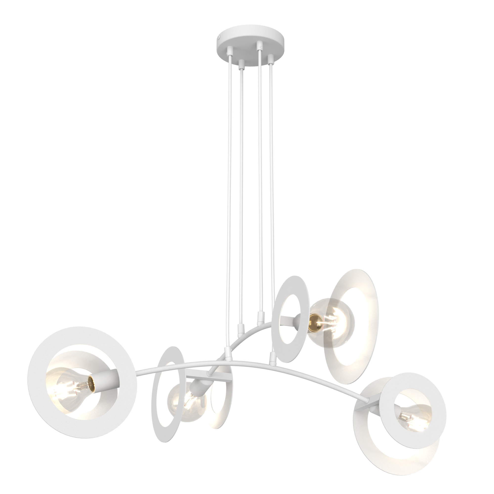 Emibig Euforia lampă suspendată 4x15 W alb 1414/4