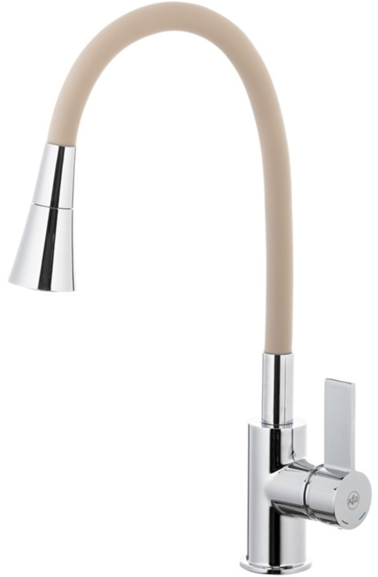 KFA Armatura Rumba baterie bucătărie pe picior crom-bej 6553-925-63