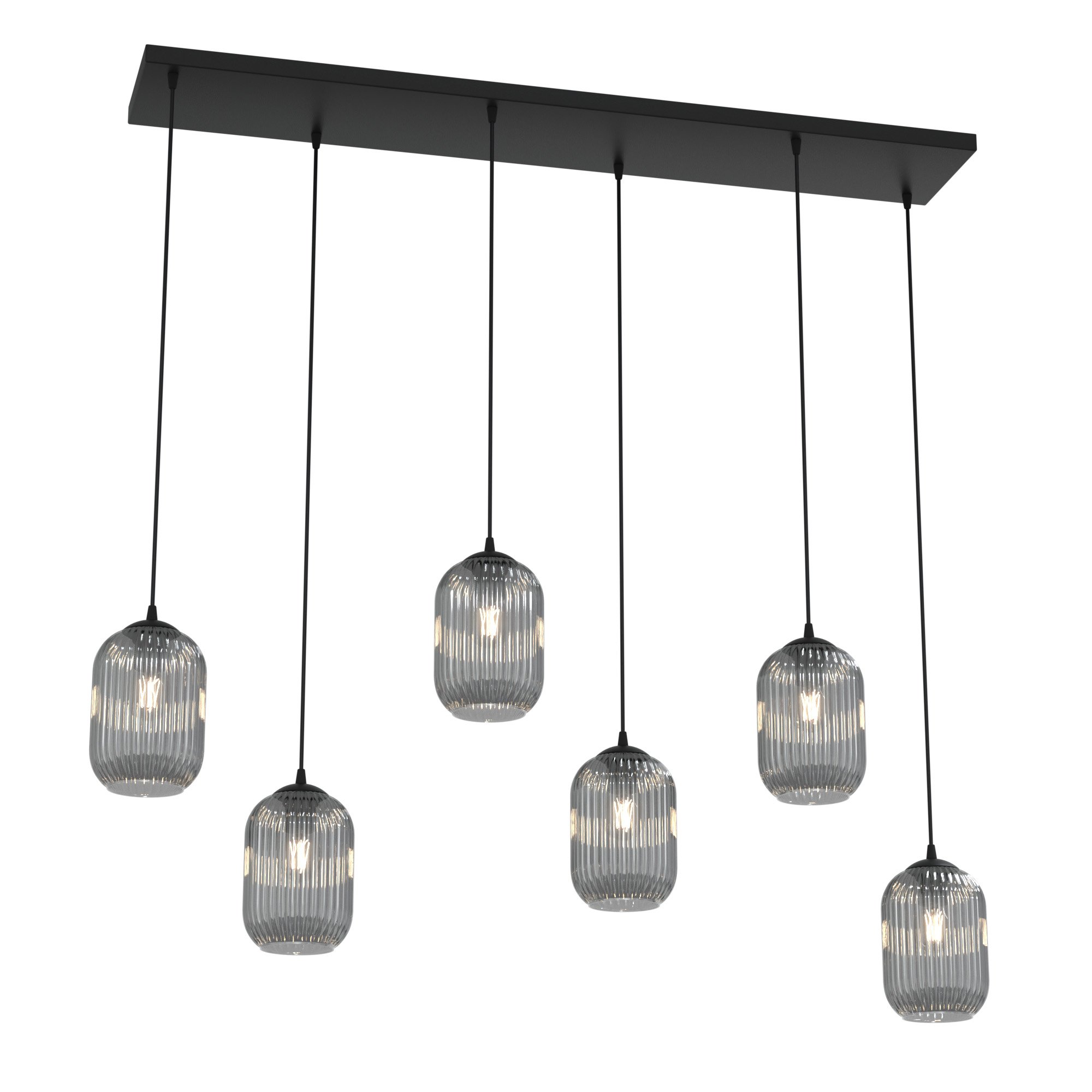 Emibig Verdi lampă suspendată 6x15 W negru-grafit 1434/6