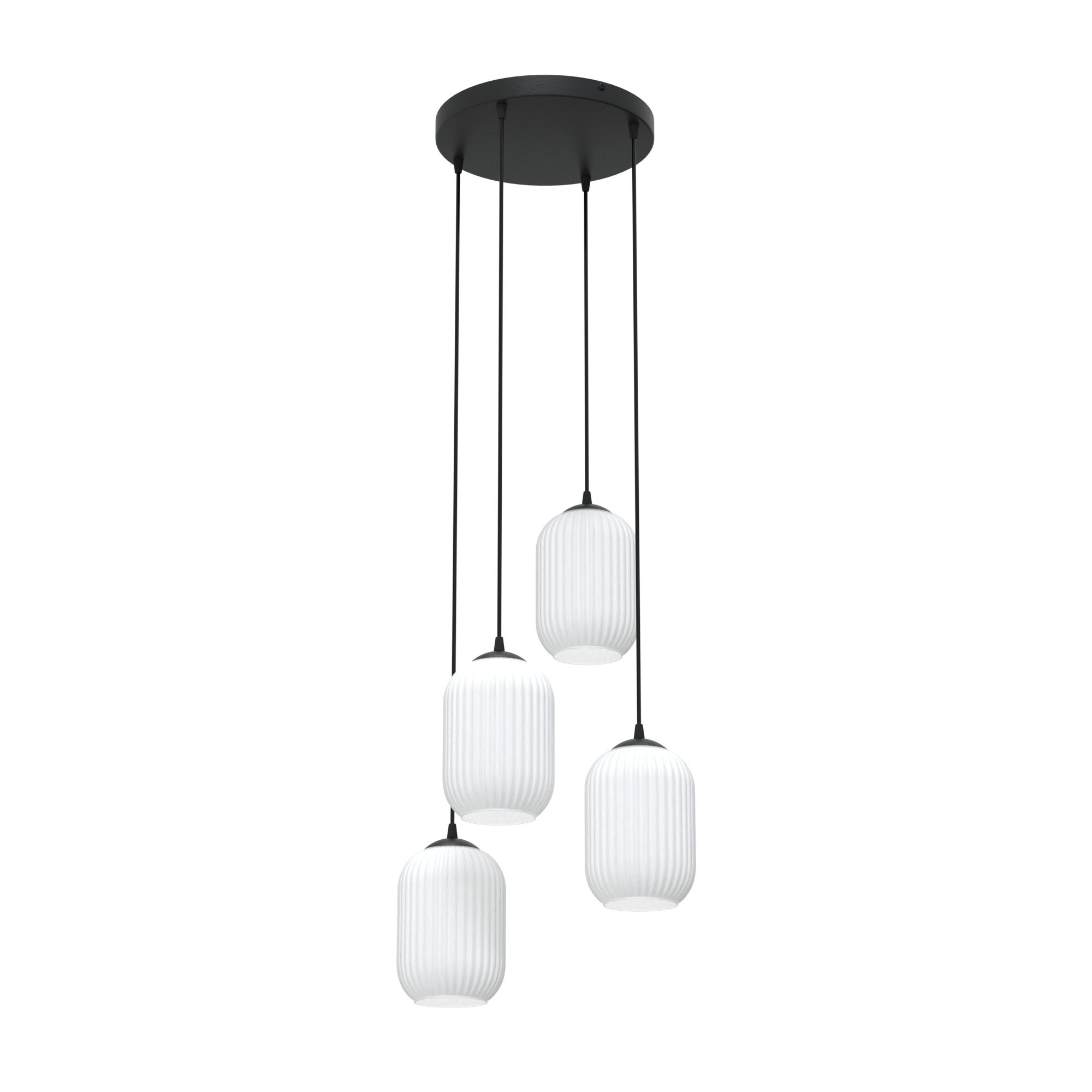 Emibig Verdi lampă suspendată 4x15 W alb-negru 1435/4PREM