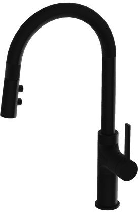 LaVita Orion baterie bucătărie pe picior negru 5900378346128