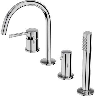 LaVita Orion baterie cadă-duș cadă crom 5900378341482