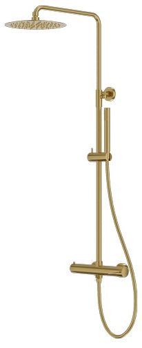 LaVita Orion set de duș perete cu duș de ploaie auriu 5900378341628