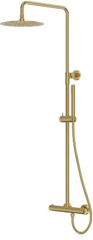 LaVita Orion set de duș perete cu termostat cu duș de ploaie auriu 5900378341659