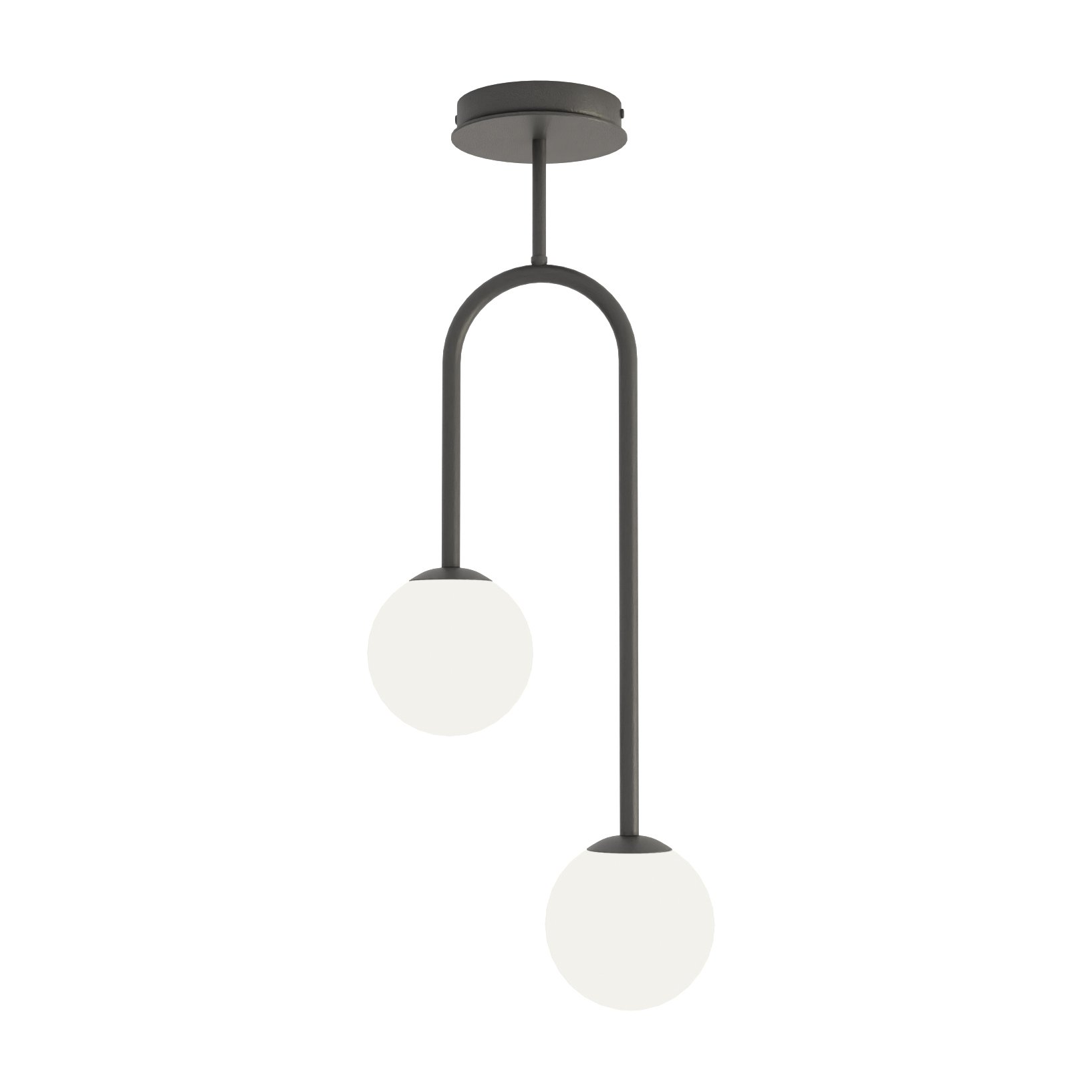 Emibig Atria lampă de tavan 2x10 W alb-negru 1383/2