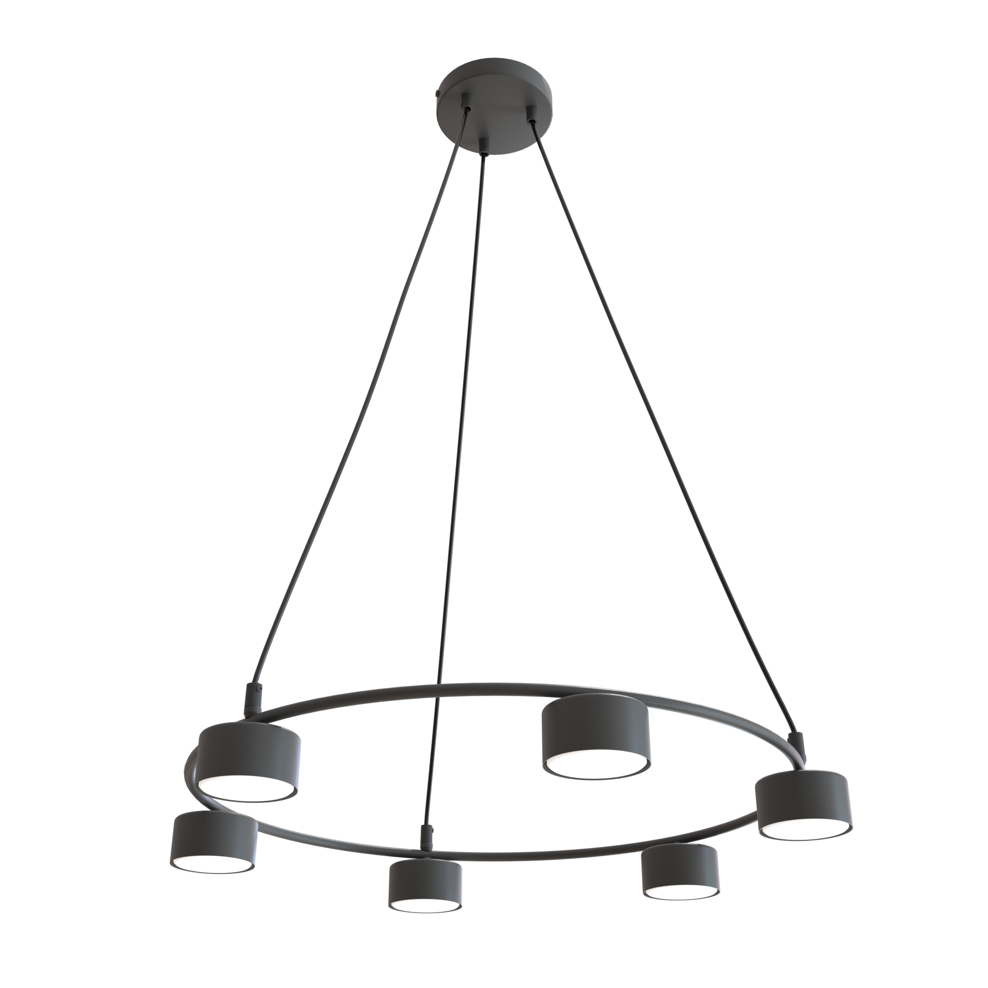 Emibig Starlit lampă suspendată 6x10 W negru 1372/6