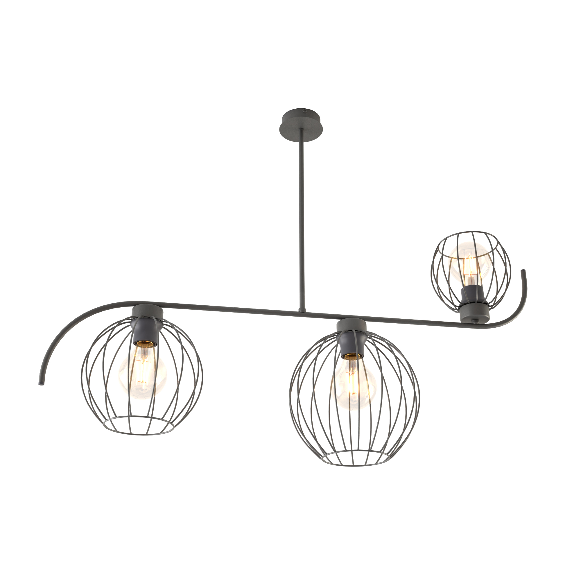 Emibig Echo lampă de tavan 3x15 W negru 1385/3