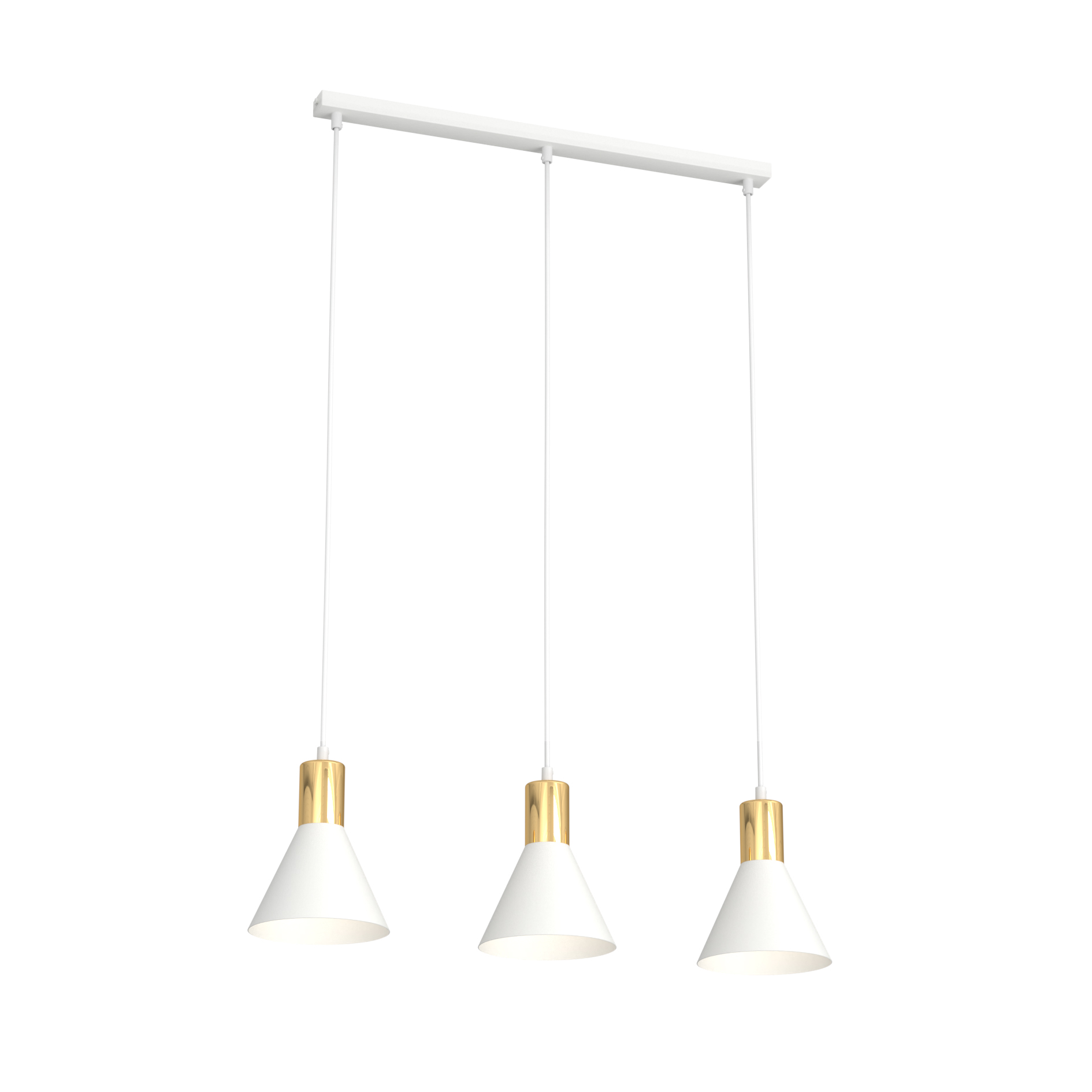 Emibig Rosa lampă suspendată 3x10 W alb 1389/3