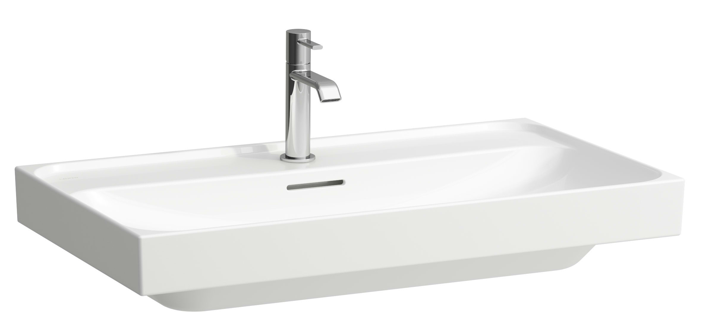 Laufen Meda lavoar 80x46 cm dreptunghiular clasică-mobilier alb luciu H8101174001091