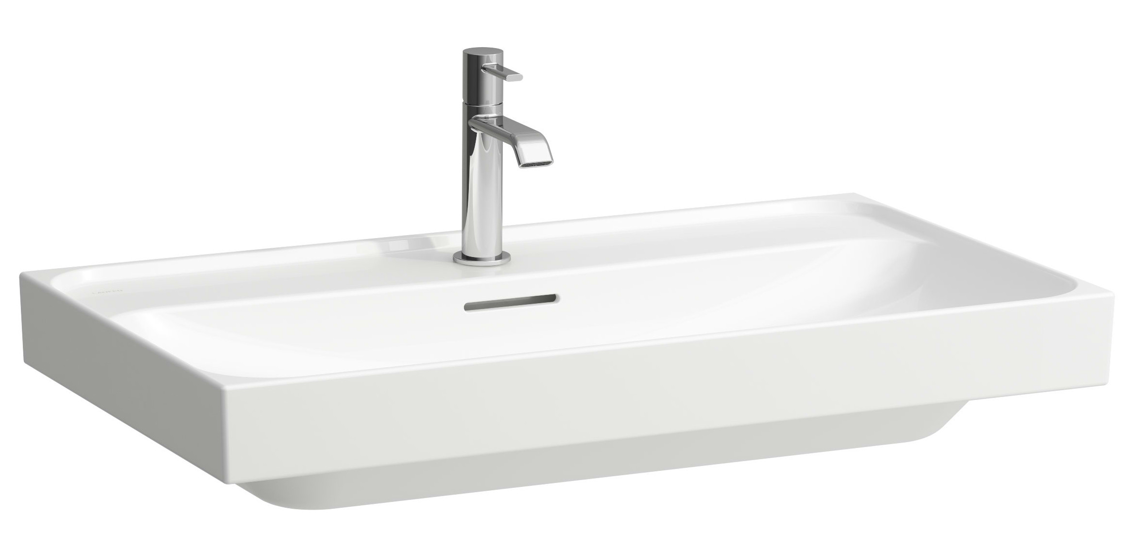 Laufen Meda lavoar 80x46 cm dreptunghiular clasică-mobilier alb luciu H8101174001041
