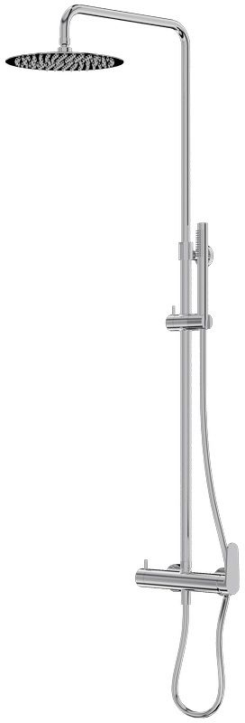 LaVita Cetus set de duș perete cu duș de ploaie crom 5900378341932