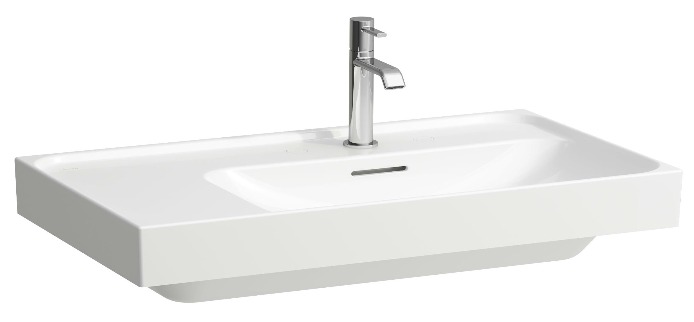 Laufen Meda lavoar 80x46 cm dreptunghiular clasică-mobilier alb luciu H8171154001041