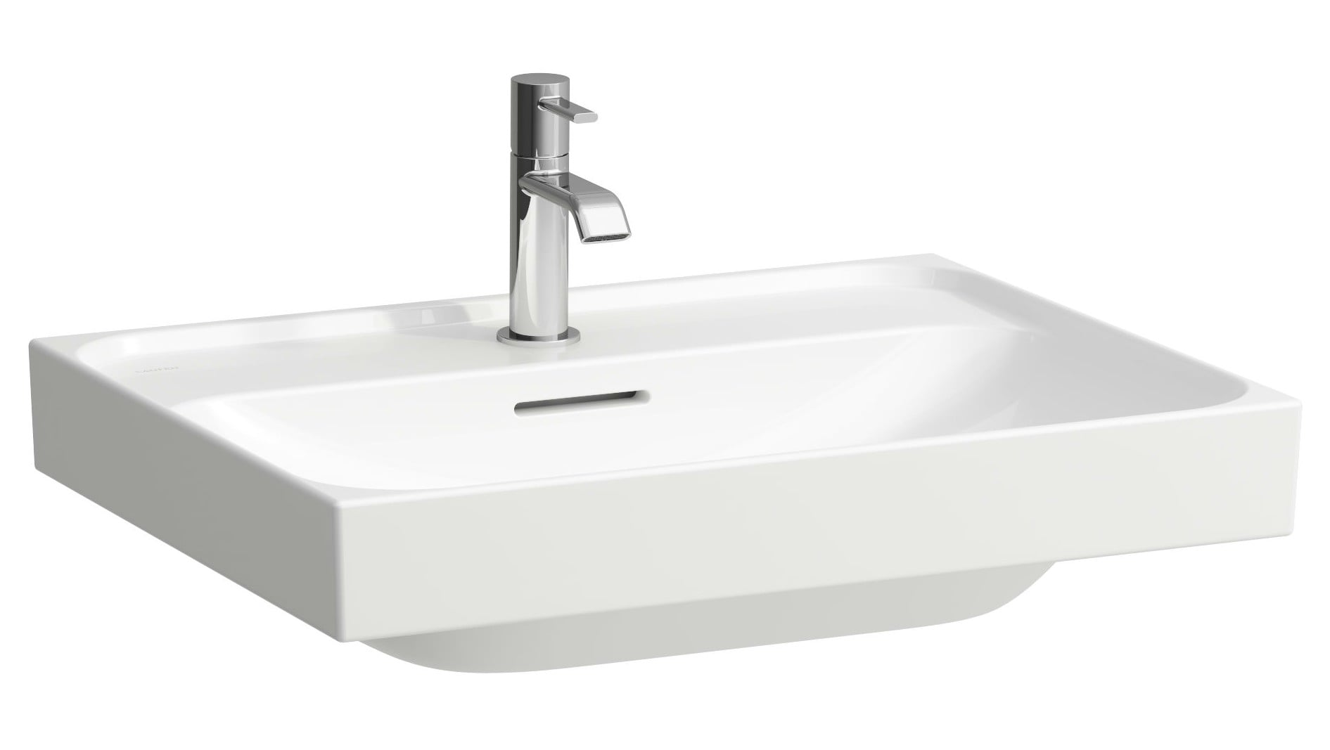 Laufen Meda lavoar 60x46 cm dreptunghiular clasică-mobilier alb luciu H8101134001091
