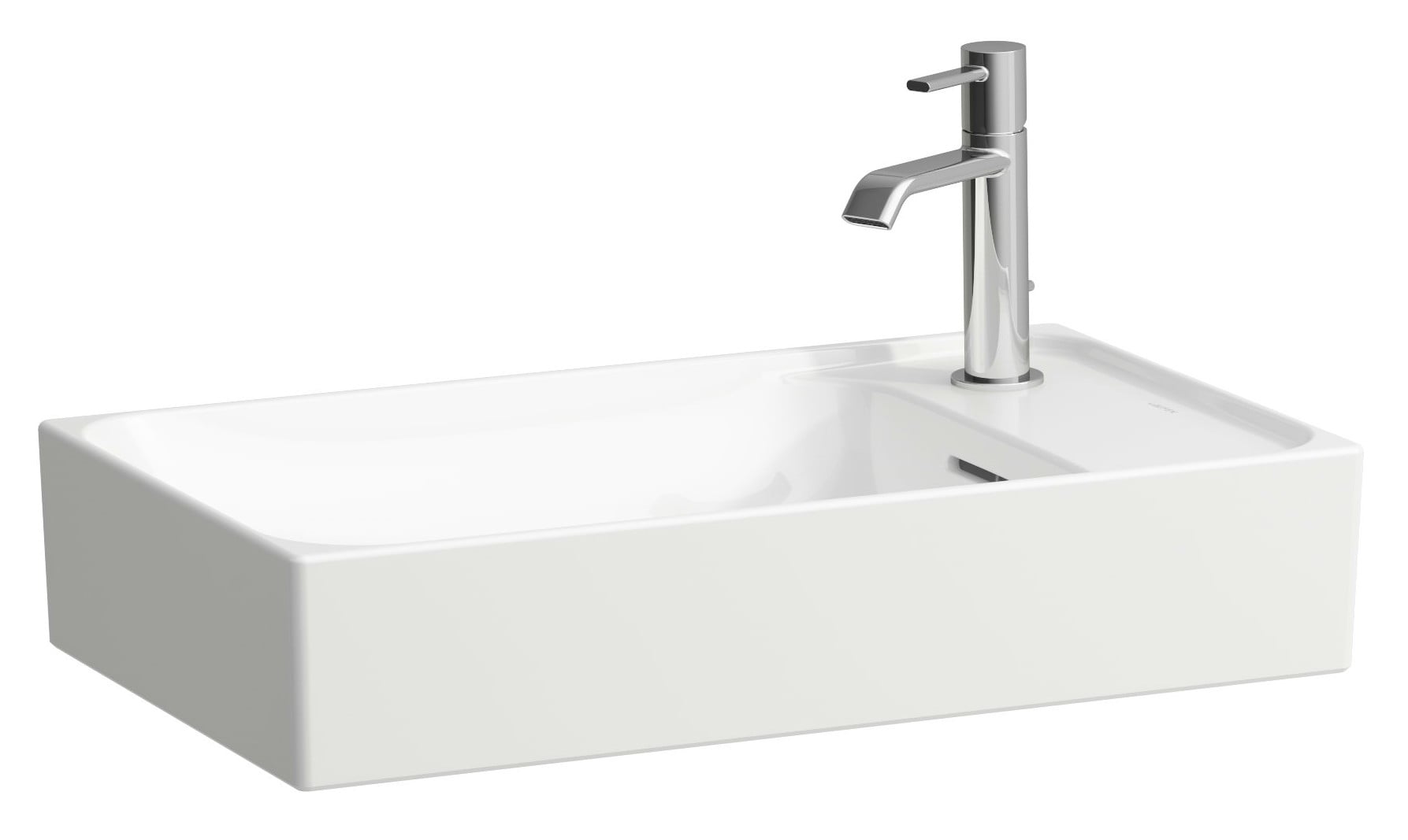Laufen Meda lavoar 60x35 cm dreptunghiular de blat alb luciu H8121134001141