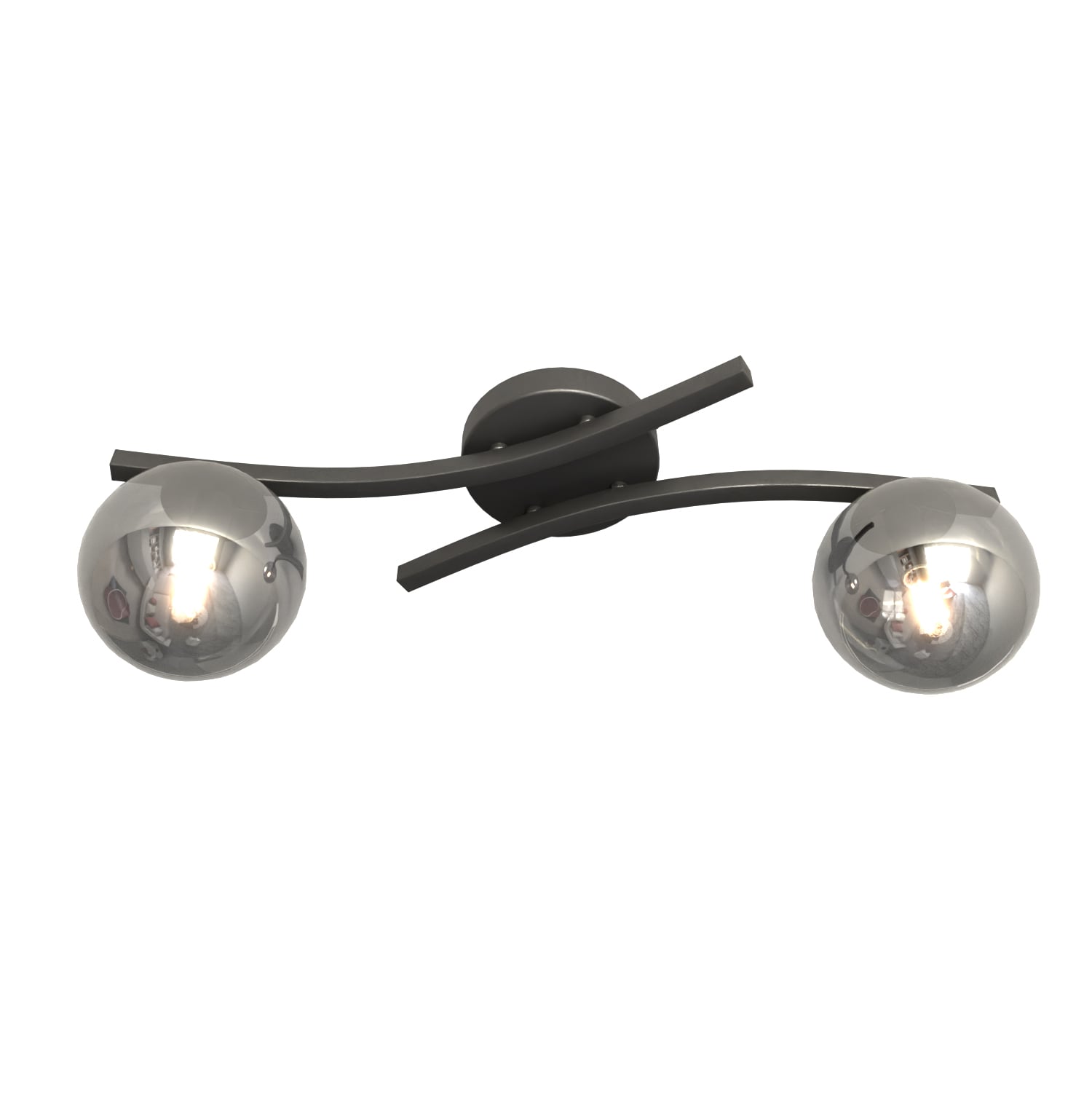 Emibig Opus lampă de tavan 2x10 W alb-grafit 1391/2