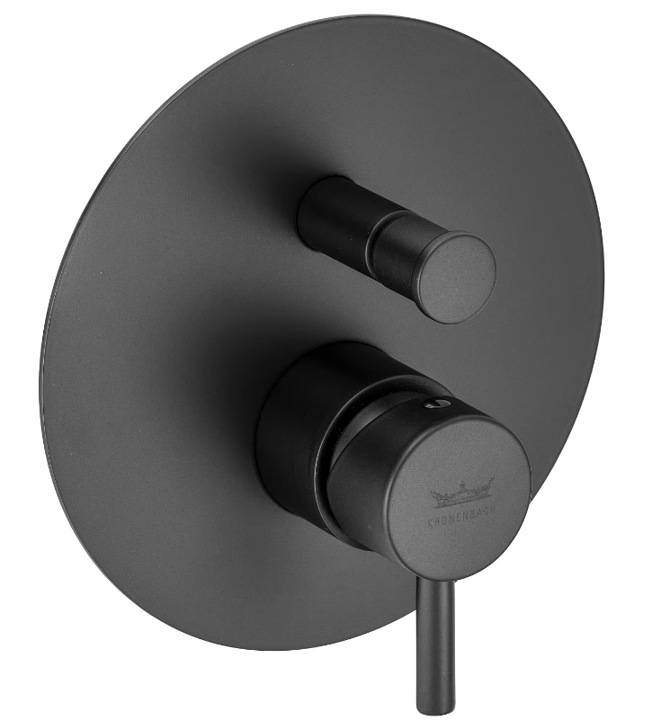 Kronenbach Lima 2.0 Black baterie cadă-duș ascuns negru 100.2103SMKB