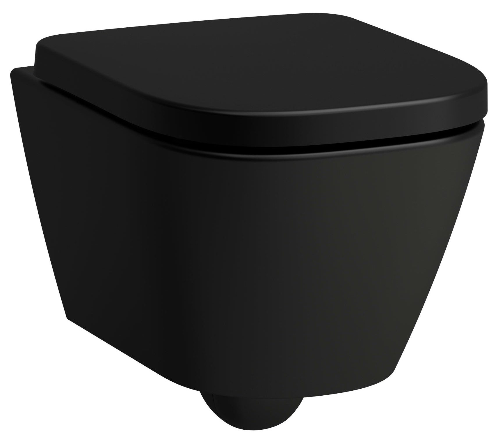 Laufen Meda vas wc agăţat cu spălare turbionară negru mat H8201137160001