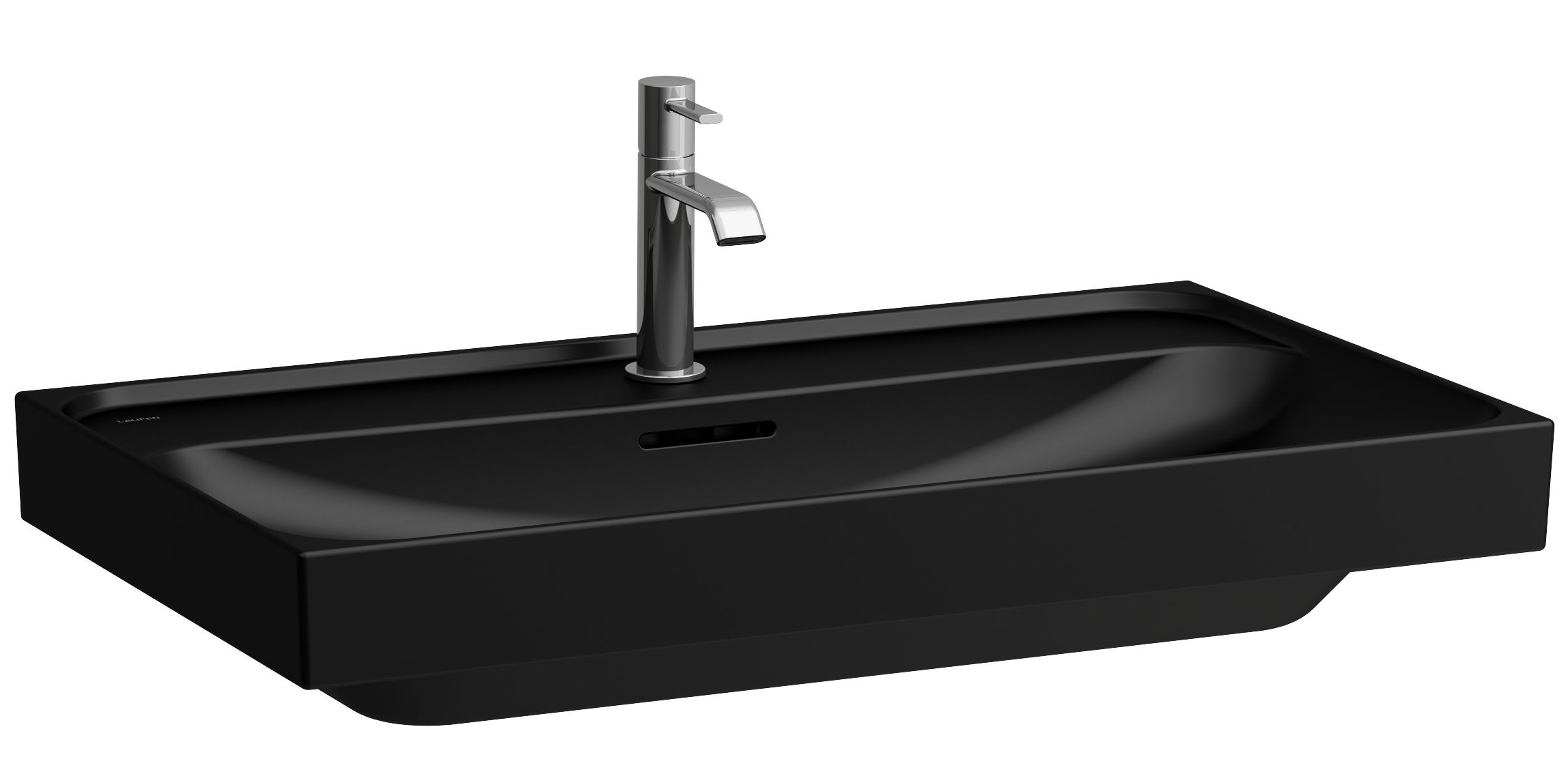 Laufen Meda lavoar 80x46 cm dreptunghiular clasică-mobilier negru mat H8101177161041