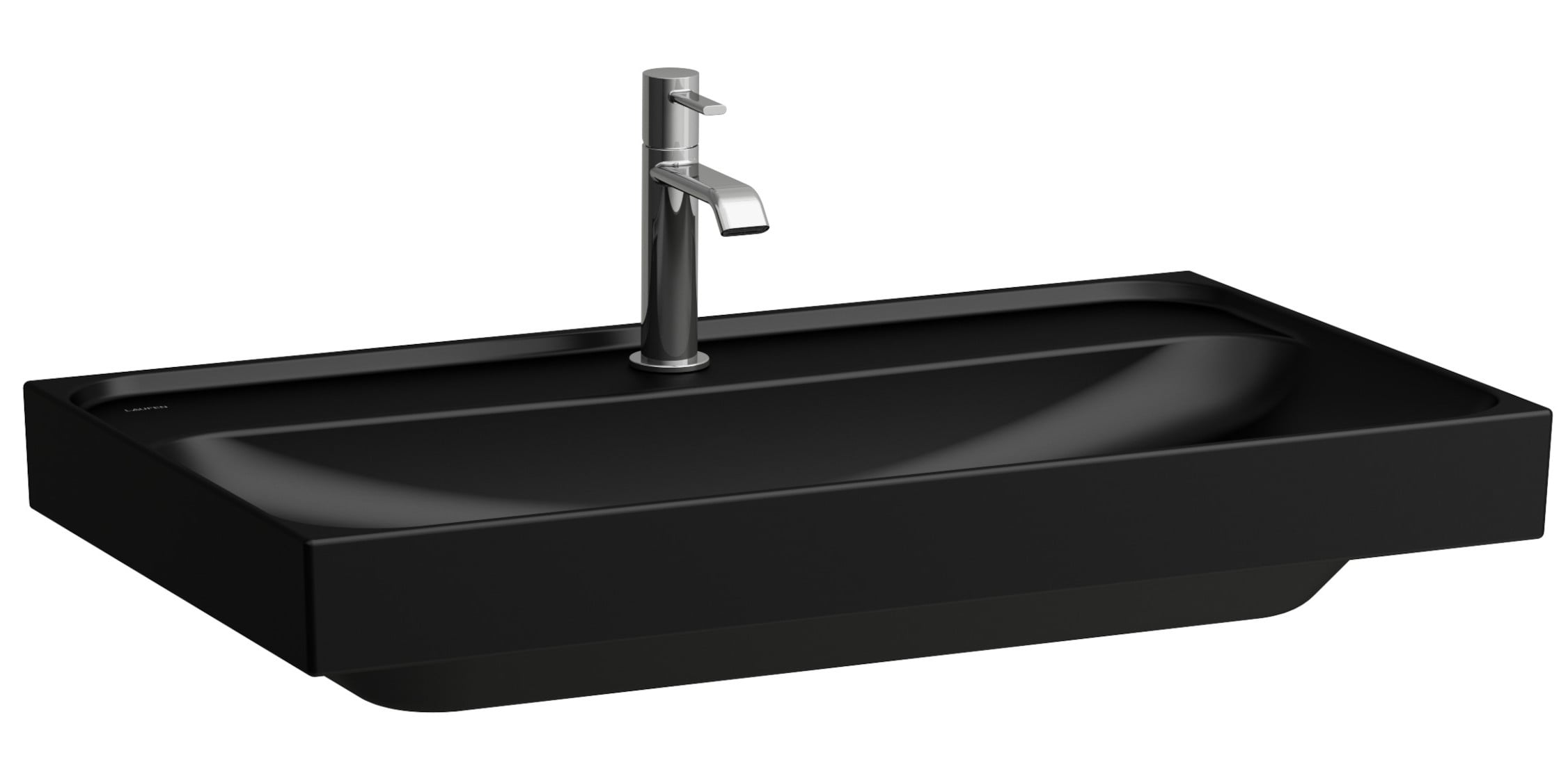 Laufen Meda lavoar 80x46 cm dreptunghiular clasică-mobilier negru mat H8101177161091