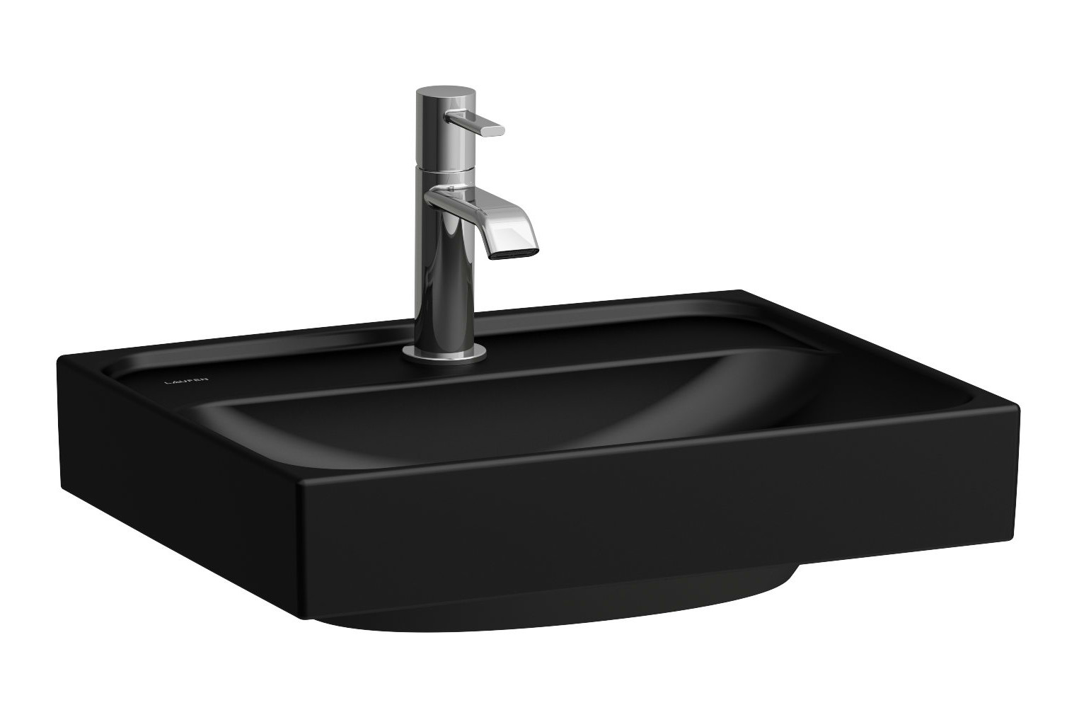 Laufen Meda lavoar 45x35 cm dreptunghiular clasică negru mat H8161117161041
