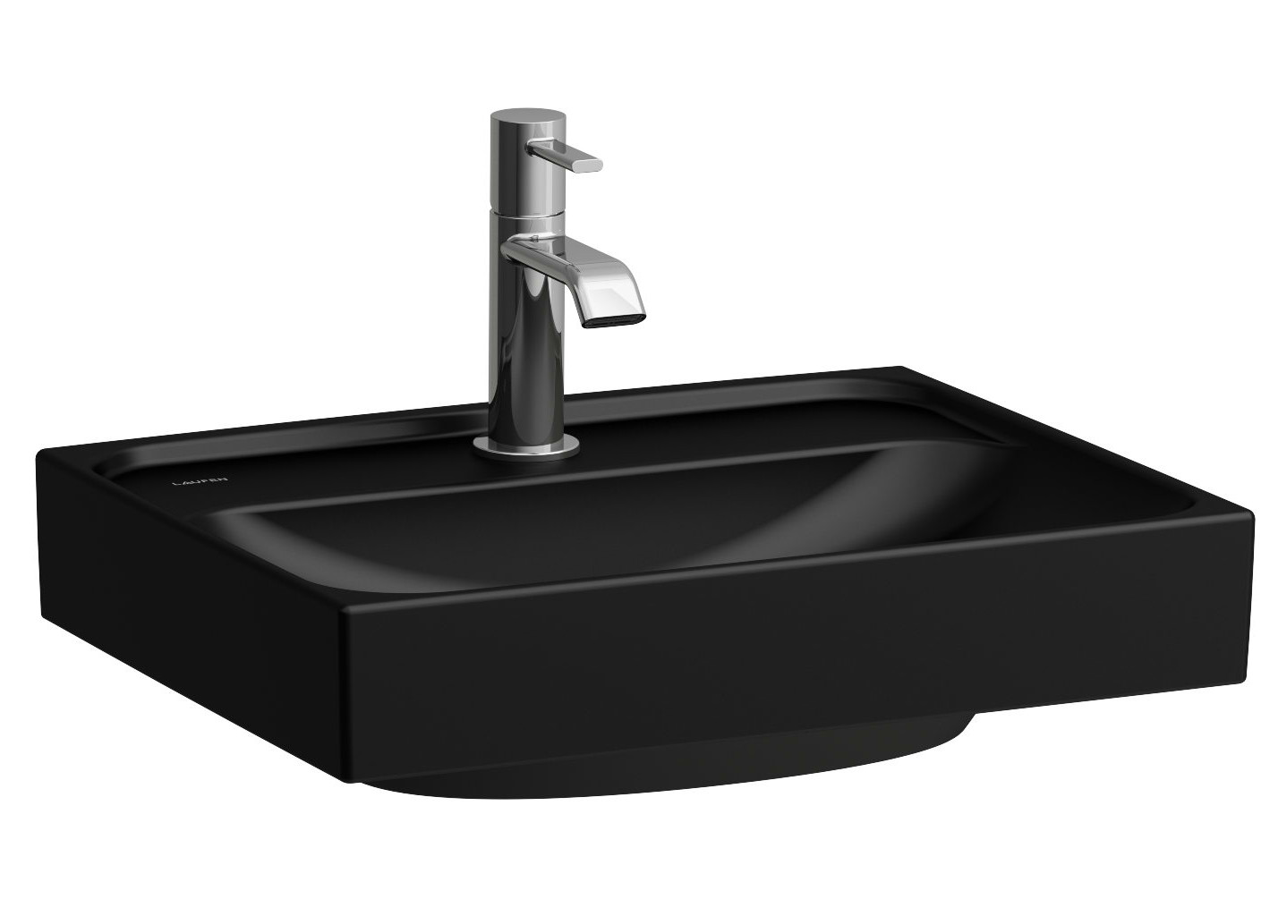 Laufen Meda lavoar 45x35 cm dreptunghiular clasică negru mat H8161117161091
