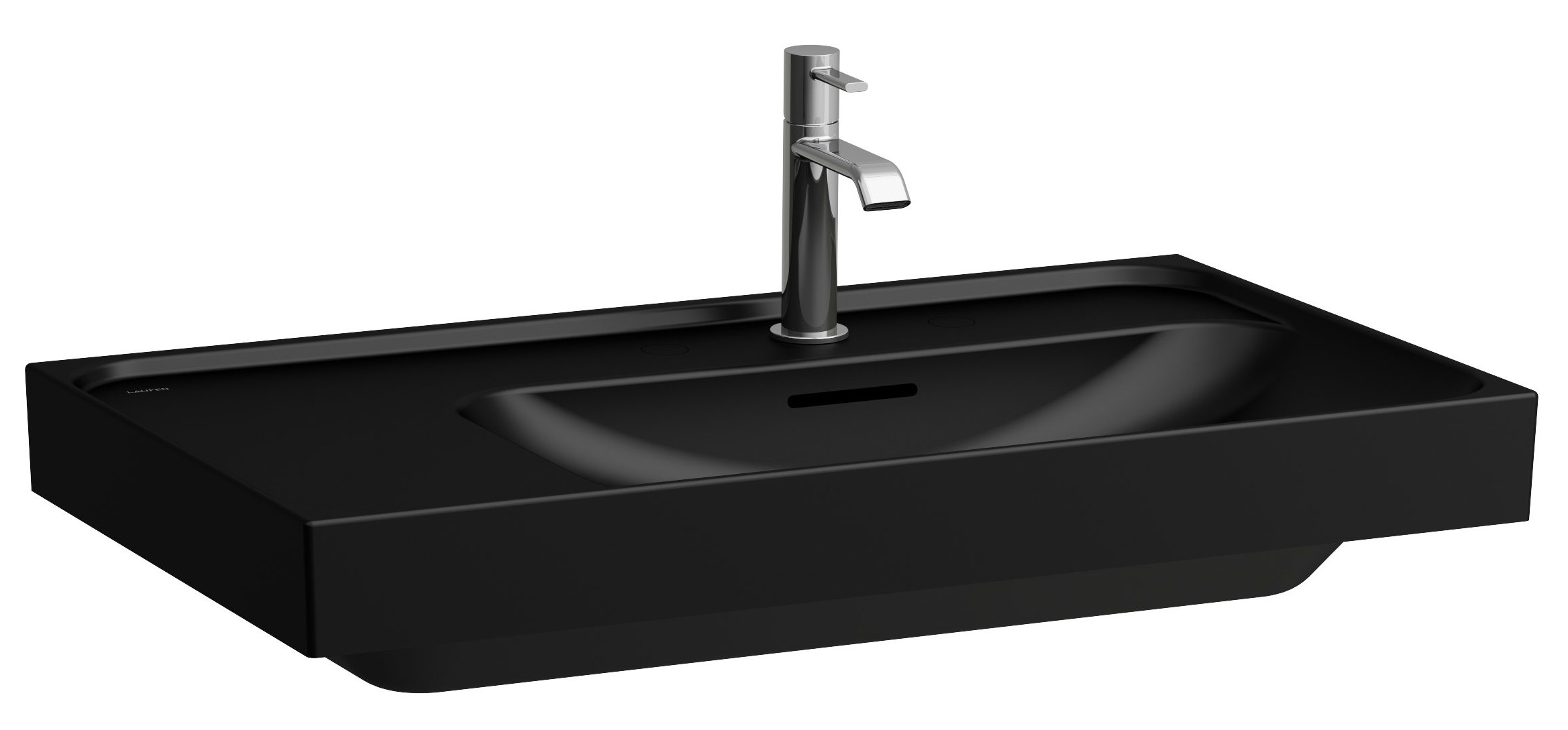 Laufen Meda lavoar 80x46 cm dreptunghiular clasică-mobilier negru mat H8171157161041