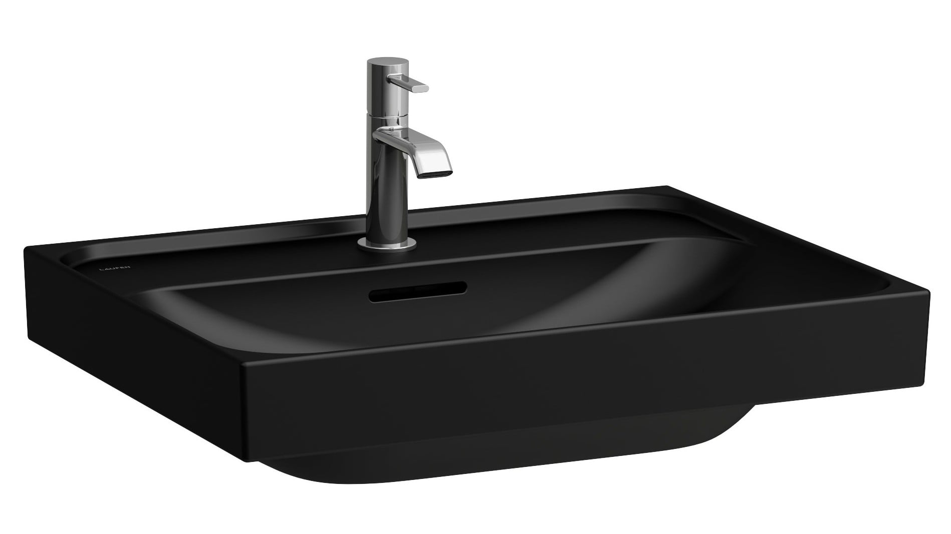 Laufen Meda lavoar 60x46 cm dreptunghiular clasică negru mat H8161137161091