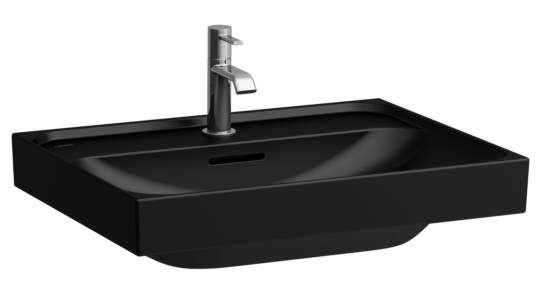 Laufen Meda lavoar 60x46 cm dreptunghiular clasică negru mat H8161137161041