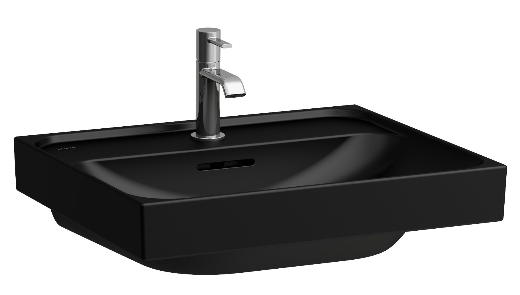 Laufen Meda lavoar 55x46 cm dreptunghiular clasică negru mat H8161127161091