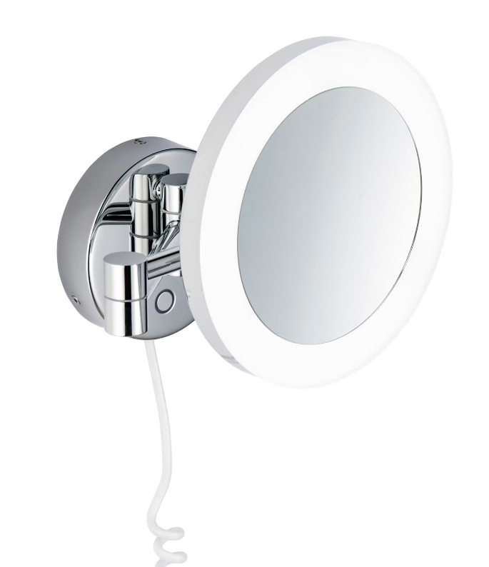 Kronenbach Universal oglindă cosmetică 20x20 cm rotunde cu iluminare crom 29.475.255.3004