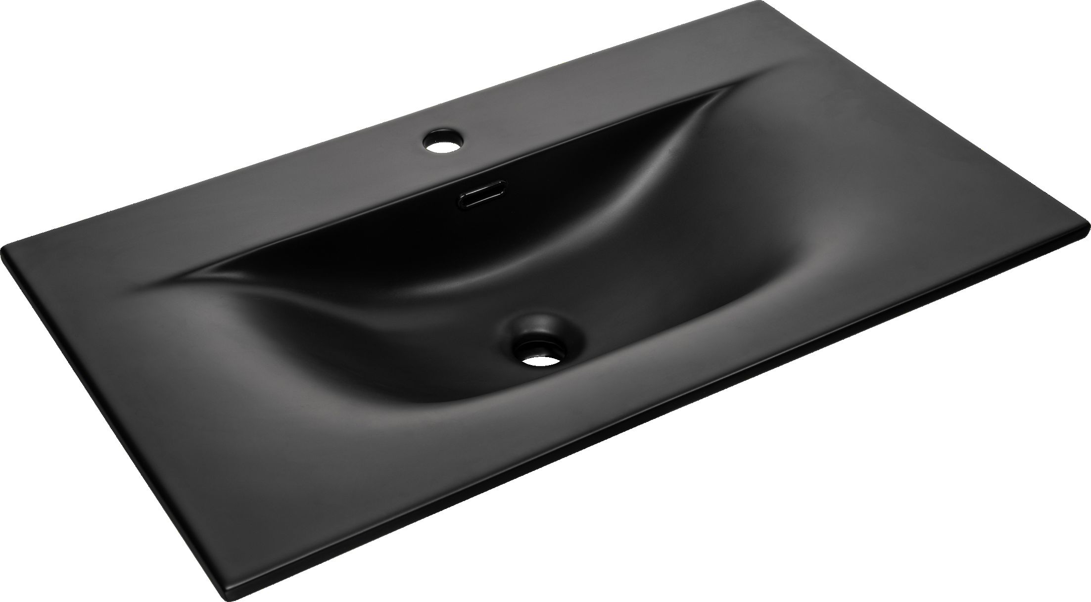 Comad Sky lavoar 81x46 cm dreptunghiular mobilier negru mat SKY 1 BLACK MATT 80 DP ( E-8099-80 )