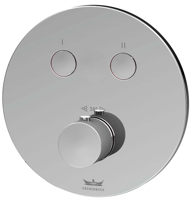 Kronenbach Smart Push baterie cadă-duș ascuns cu termostat crom 19044002CR