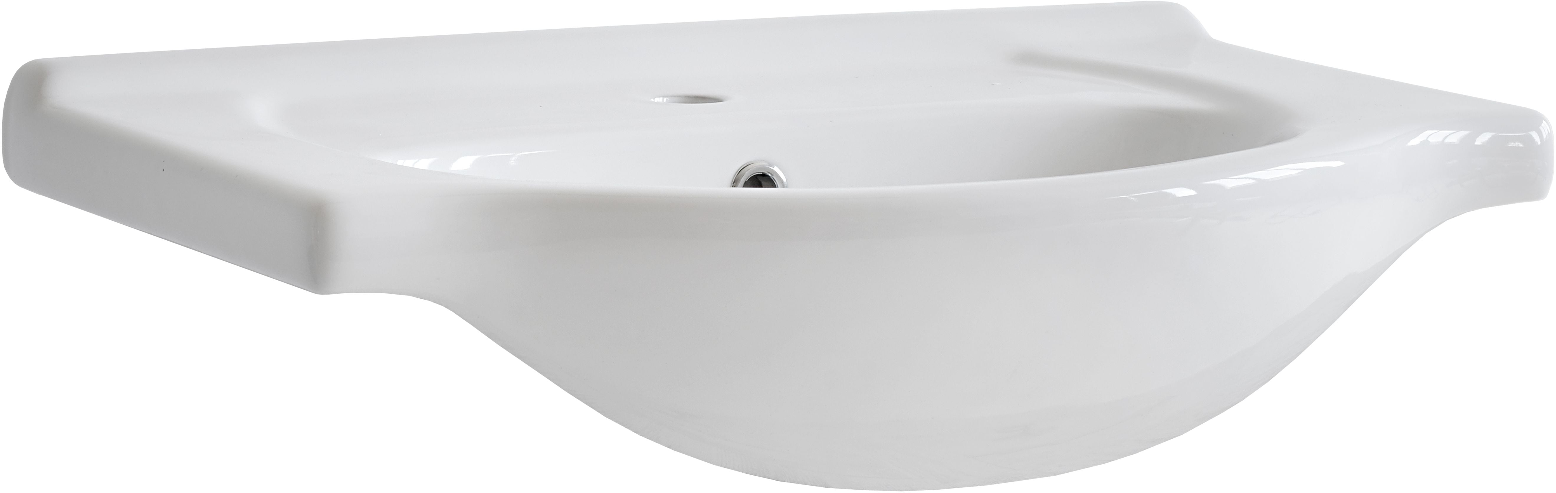 Comad Vintage lavoar 65x44 cm semicircular mobilier alb luciu UM- CFP 65 DP(YS27201-65)