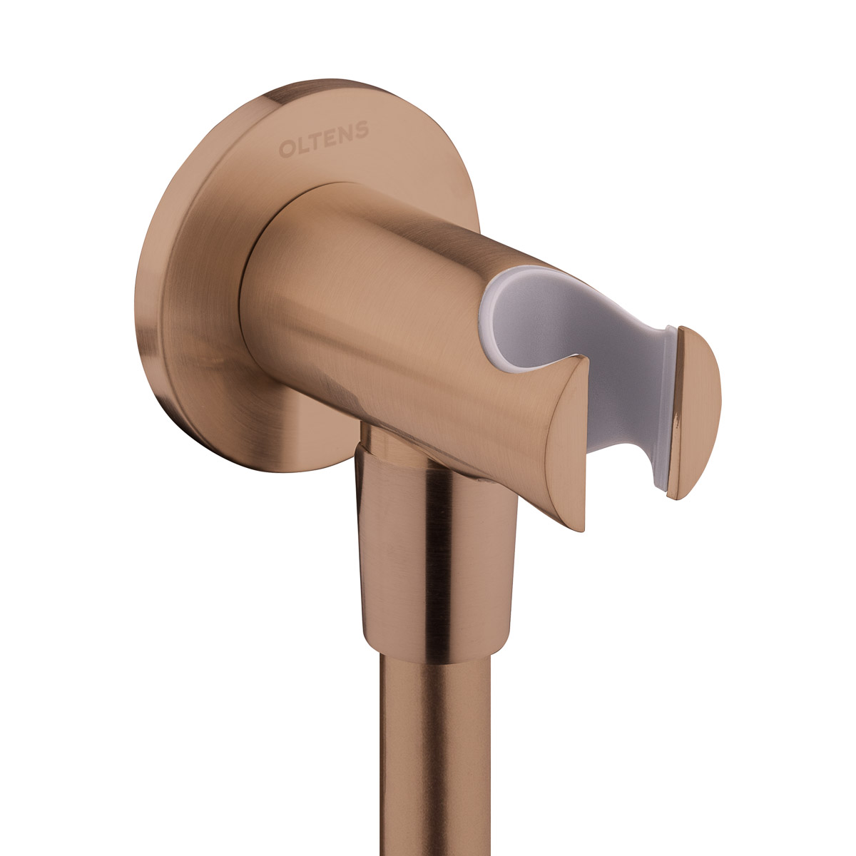 Oltens Hvita conexiune unghiulară cu mâner cupru periat 39304610