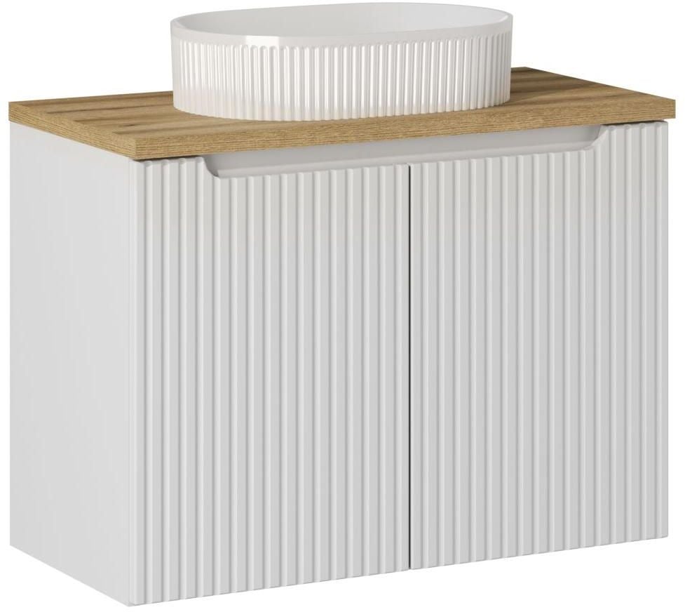 Set dulap Comad Nova White NOVA WHITE 82-80-2D, lavoar Comad Beyond BEYOND 5 WHITE ( E-6564 ), NOVA OAK A 89-80