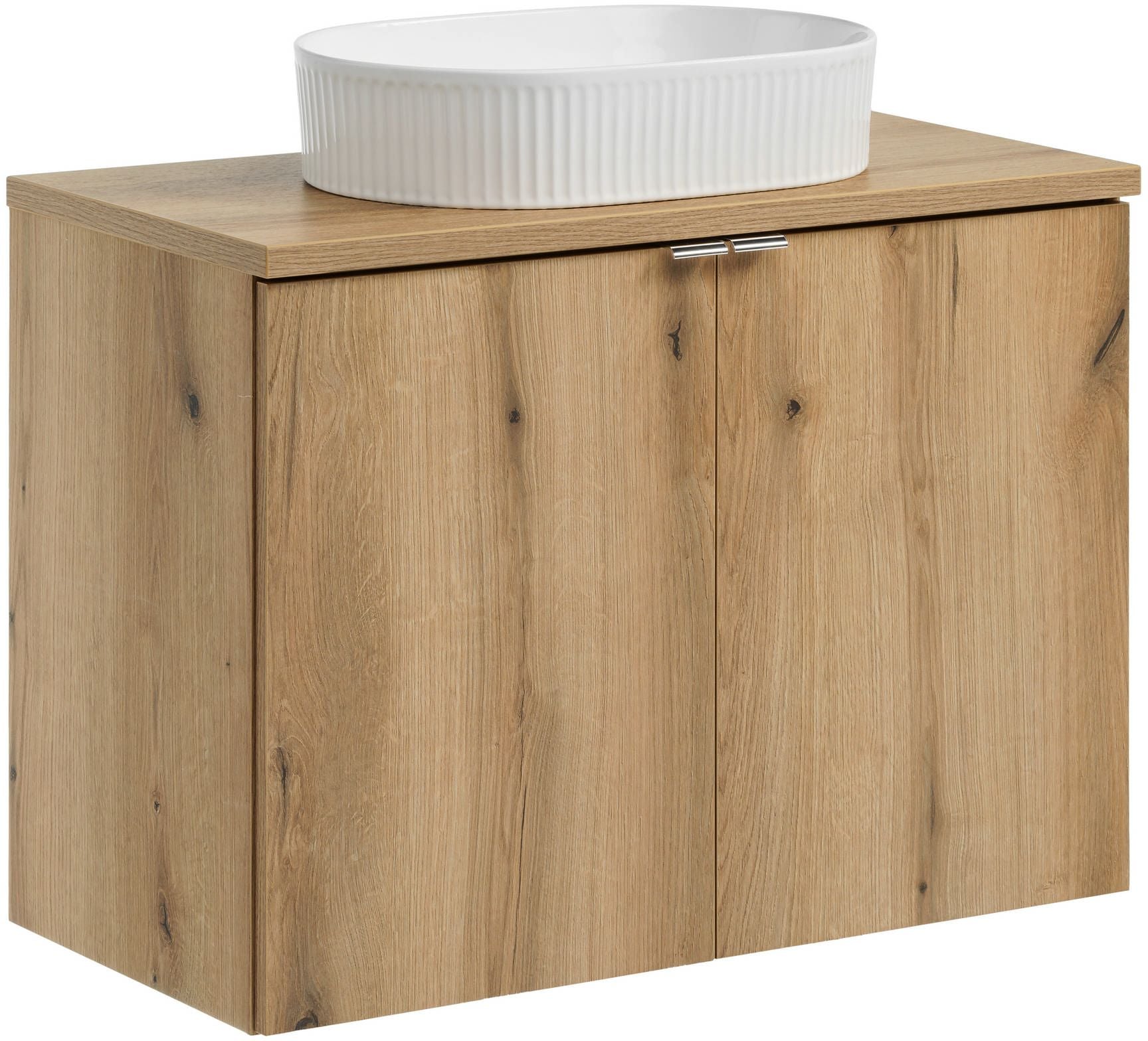 Set dulap Comad Nova Oak NOVA OAK A 82-80-2D, lavoar Comad Beyond BEYOND 5 WHITE ( E-6564 ), NOVA OAK A 89-80