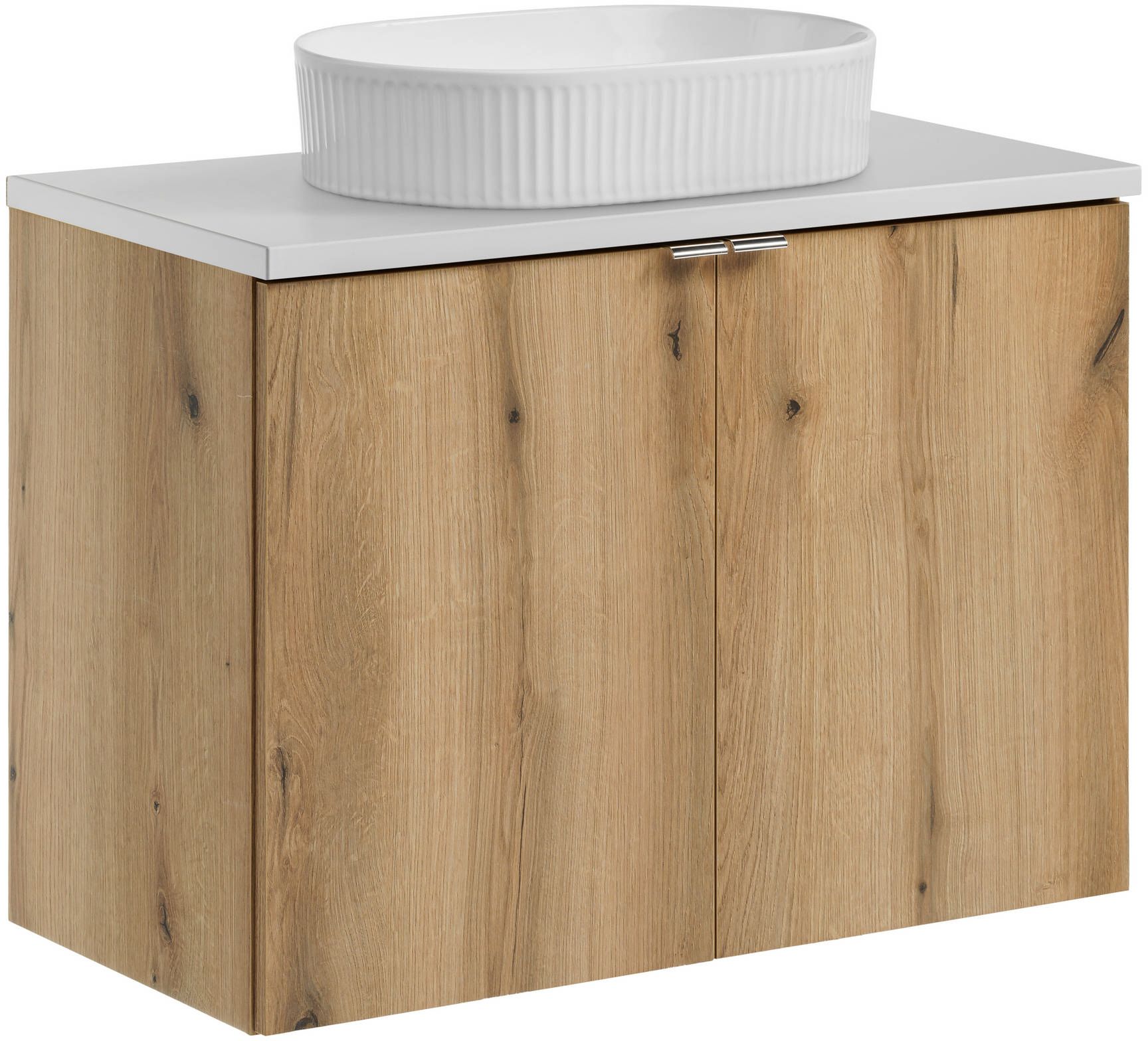 Set dulap Comad Nova Oak NOVA OAK A 82-80-2D, lavoar Comad Beyond BEYOND 5 WHITE ( E-6564 ), NOVA WHITE 89-80