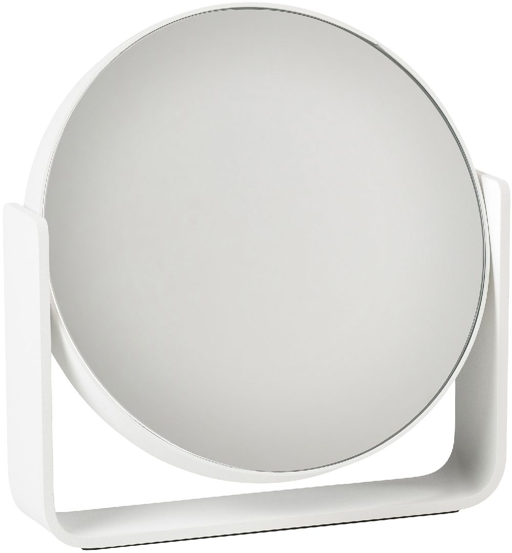 Zone Denmark Ume oglindă cosmetică 19x19.5 cm rotunde alb 28223