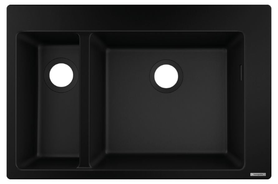 Hansgrohe S 51 chiuvetă din granit 77x51 cm negru 43315170